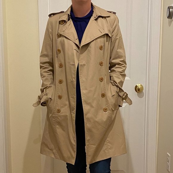 Petite Water-Resistant Classic Trench Coat - Picture 2 of 12